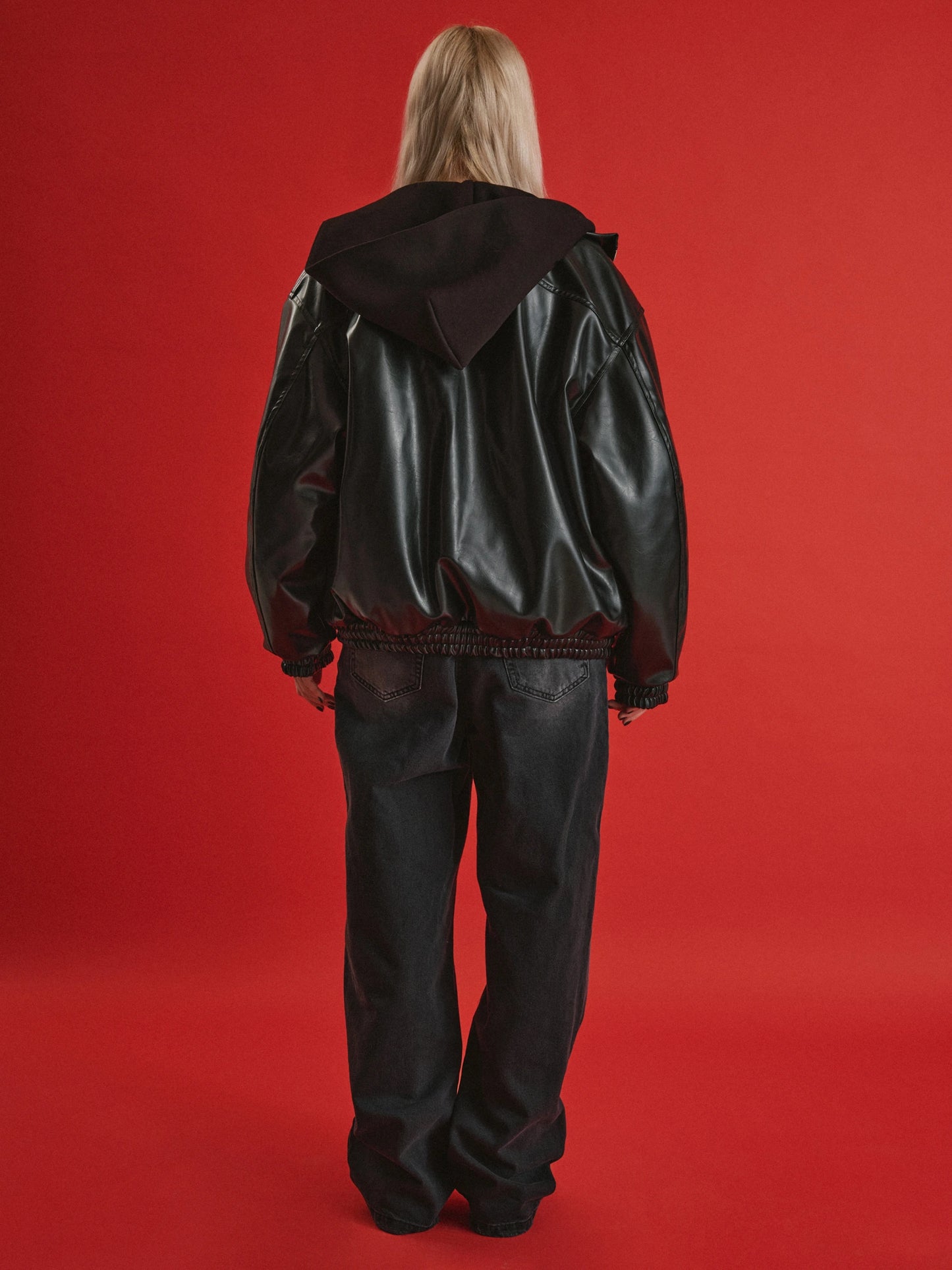 Faux leather bomber BLADE