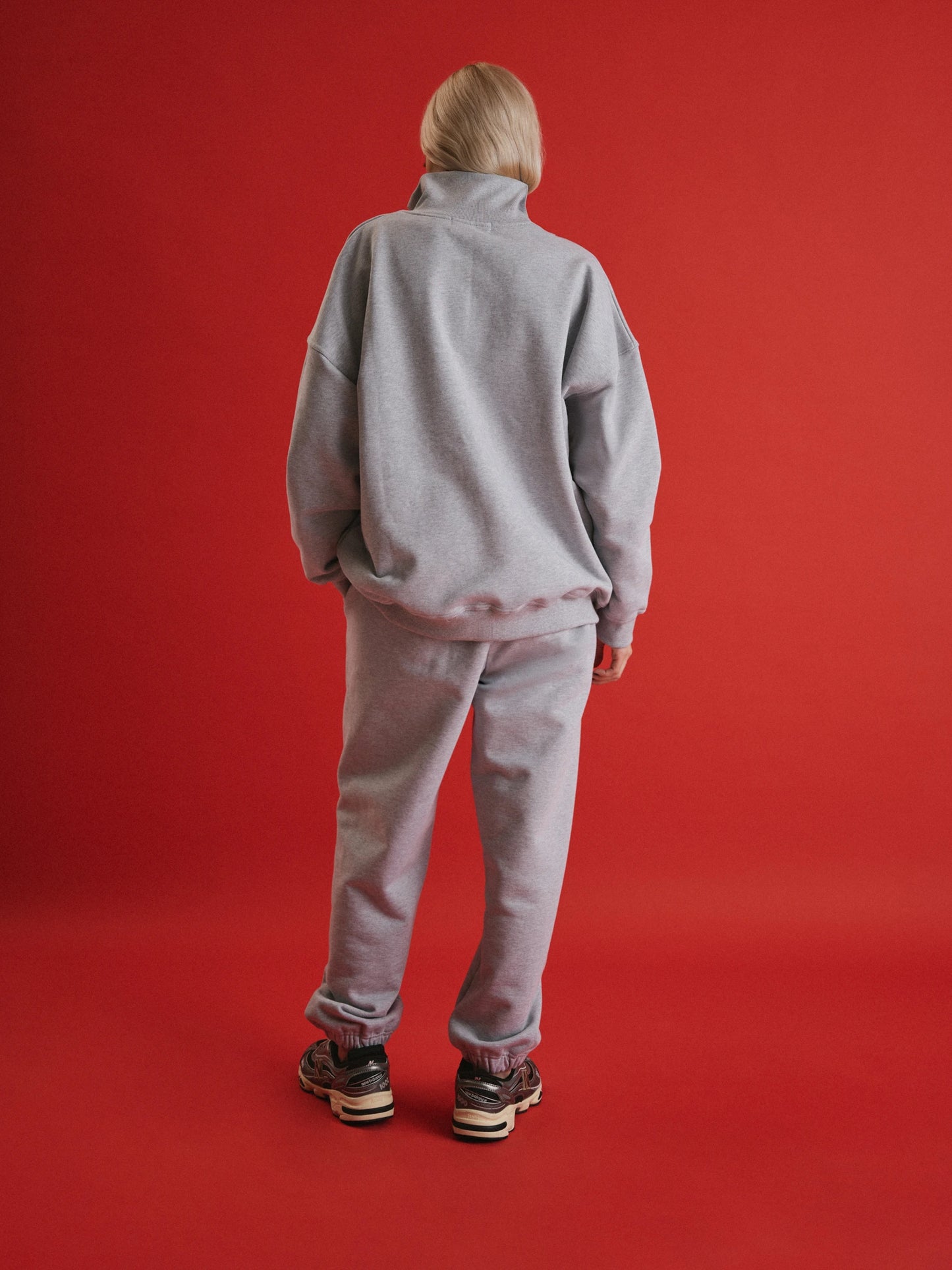 Grey tracksuit with joggers BUDDU SPORT