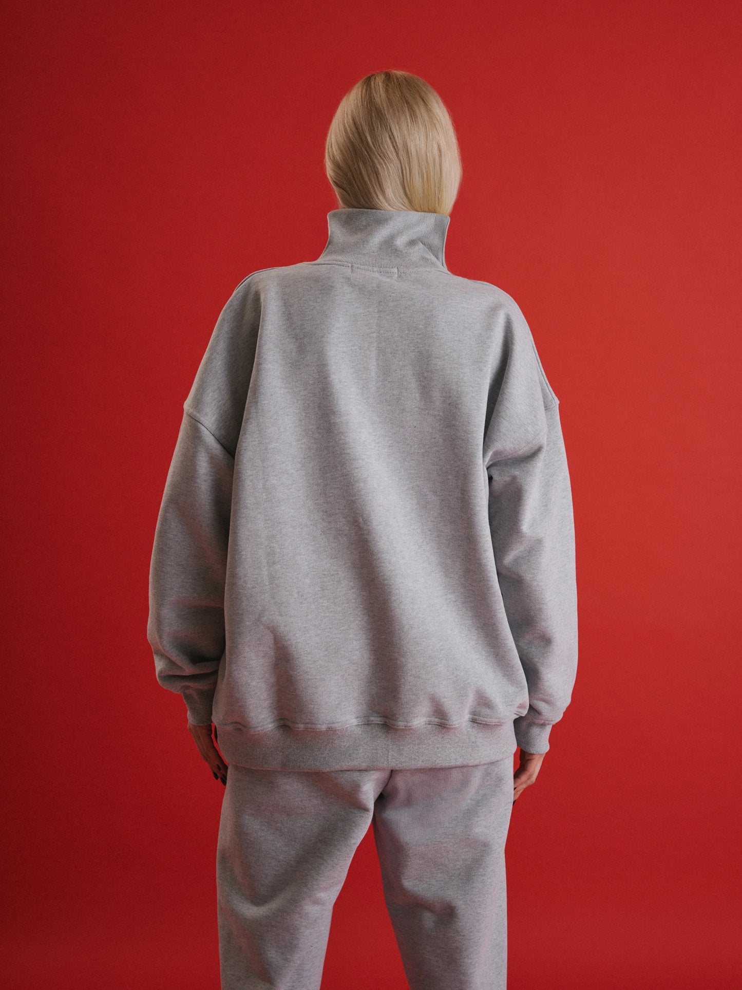 Grey tracksuit with joggers BUDDU SPORT