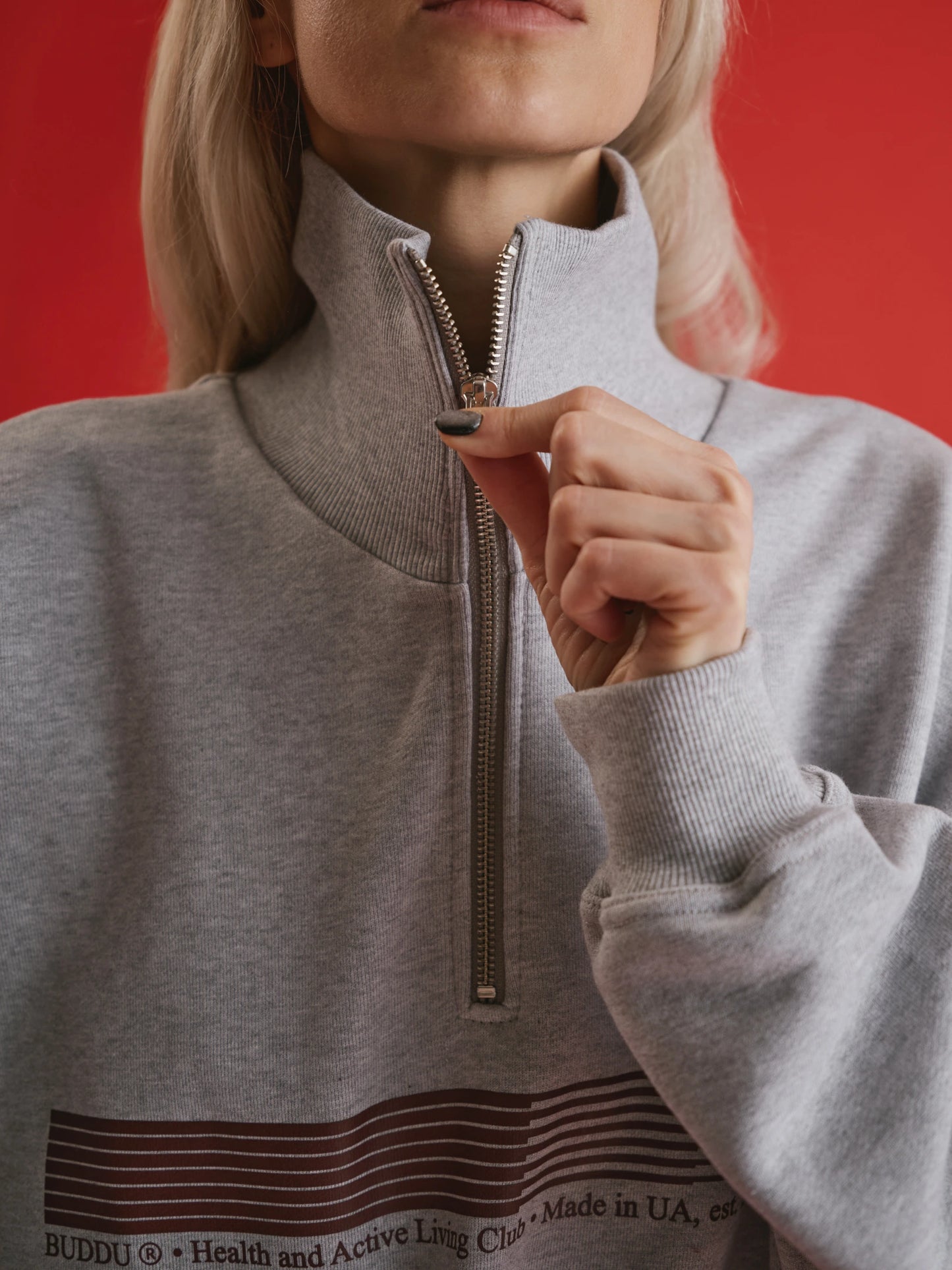 Grey tracksuit with joggers BUDDU SPORT