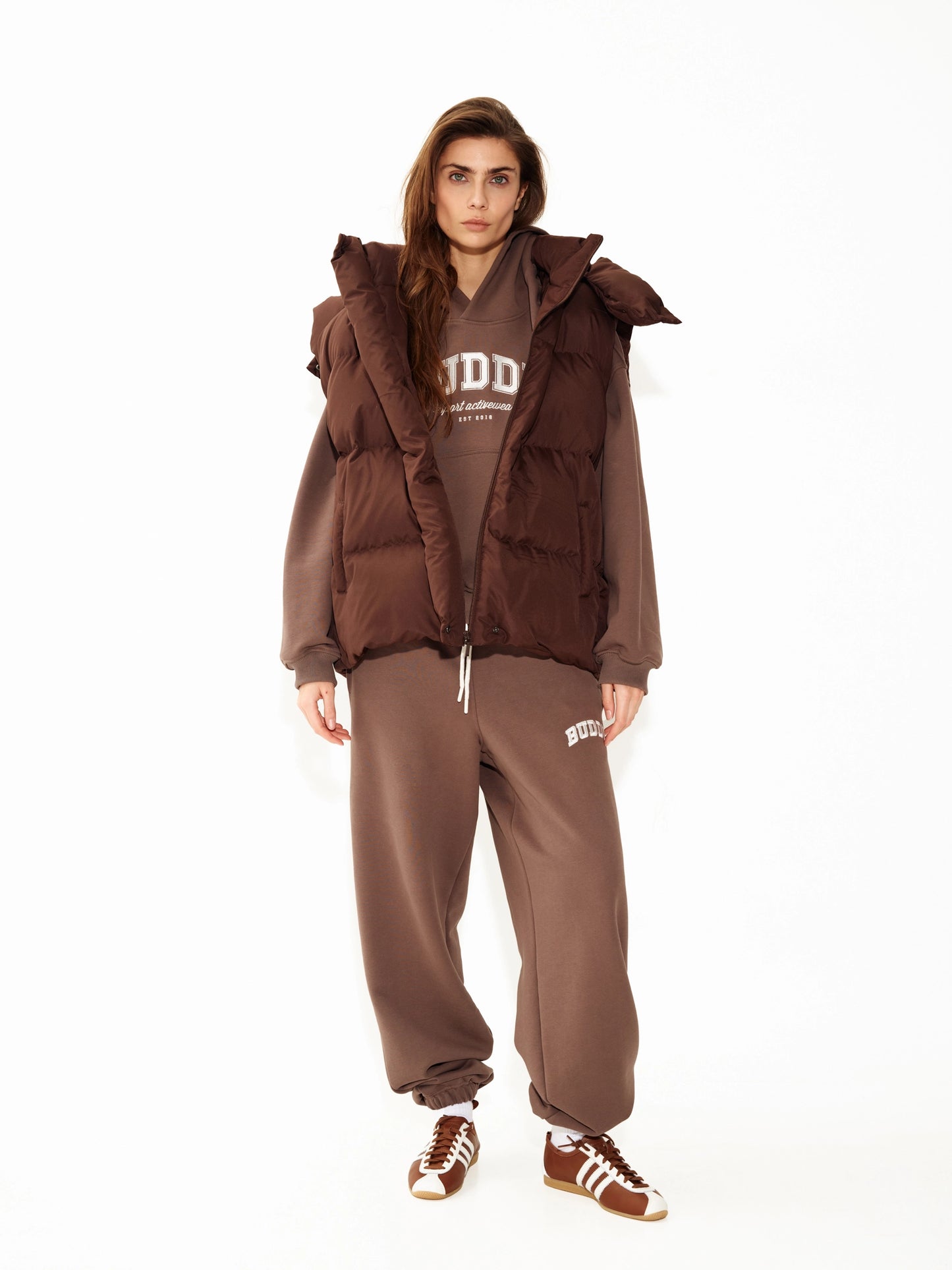 Brown oversize vest LEAGUE
