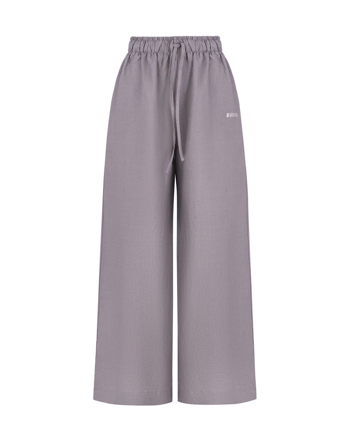 Linen palazzo suit LINE gray