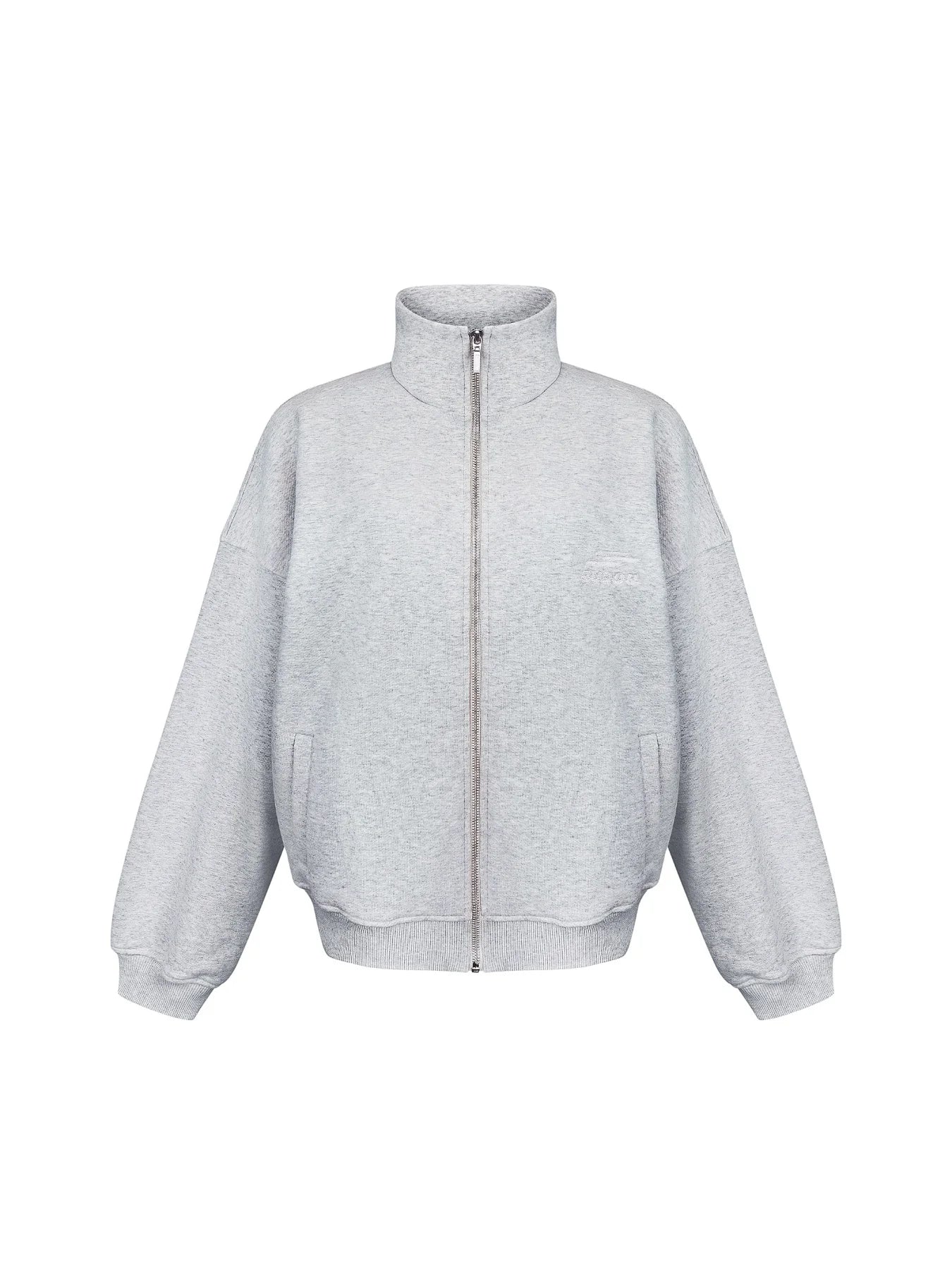 FULL ZIP SWEATSHIRT / GRAY