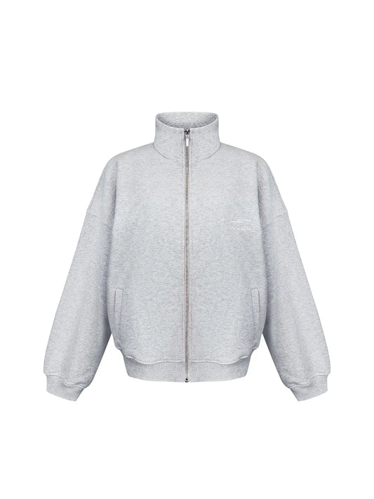 FULL ZIP SWEATSHIRT / GRAY