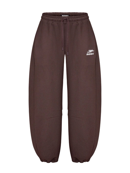 RELAXED TRACK PANTS / BROWN