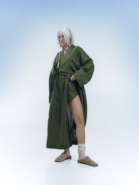 Khaki Kimono Just Air