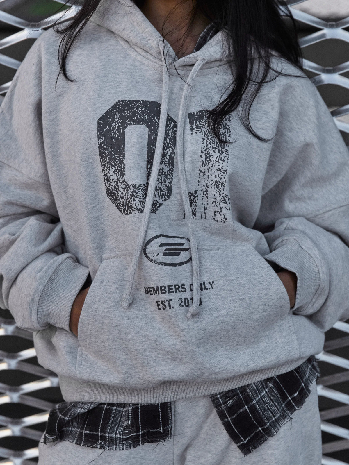 BUDDU 01 OVERSIZE HOODIE — GREY