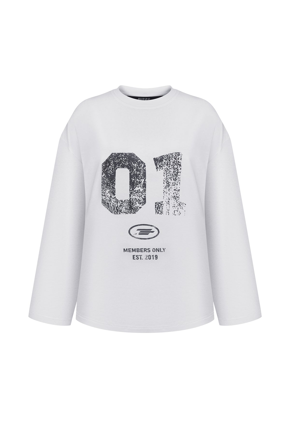 01 MEMBERS LONGSLEEVE — WHITE