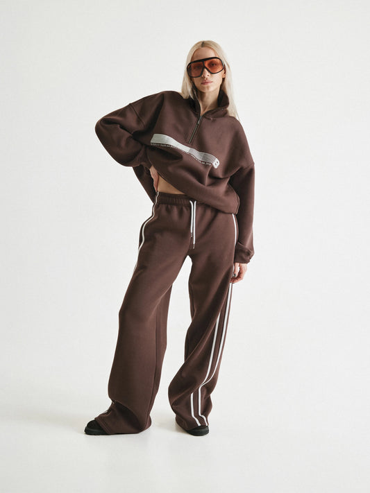 Chocolate palazzo pants BUDDU SPORT