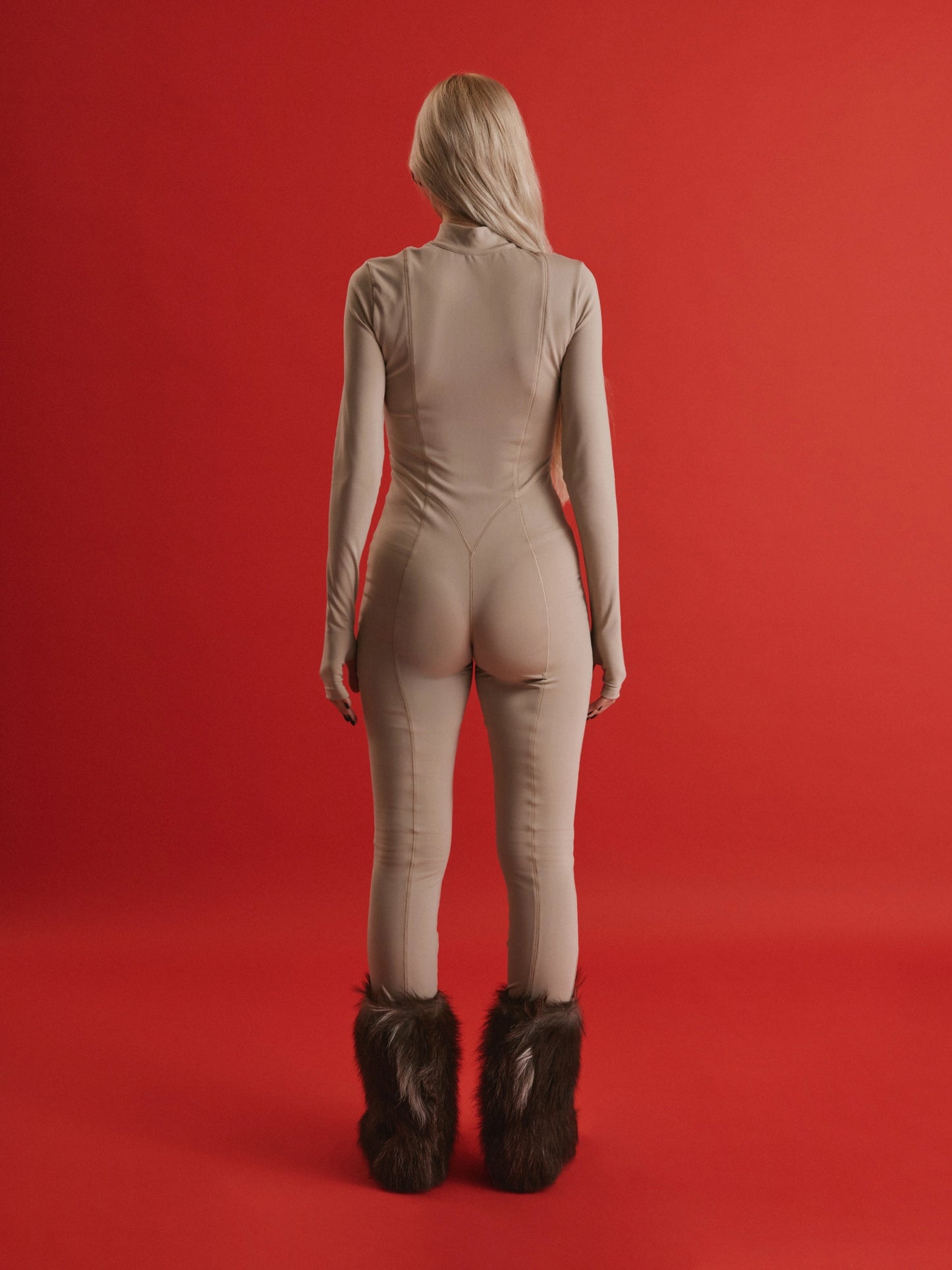 Beige catsuit ALEXIS