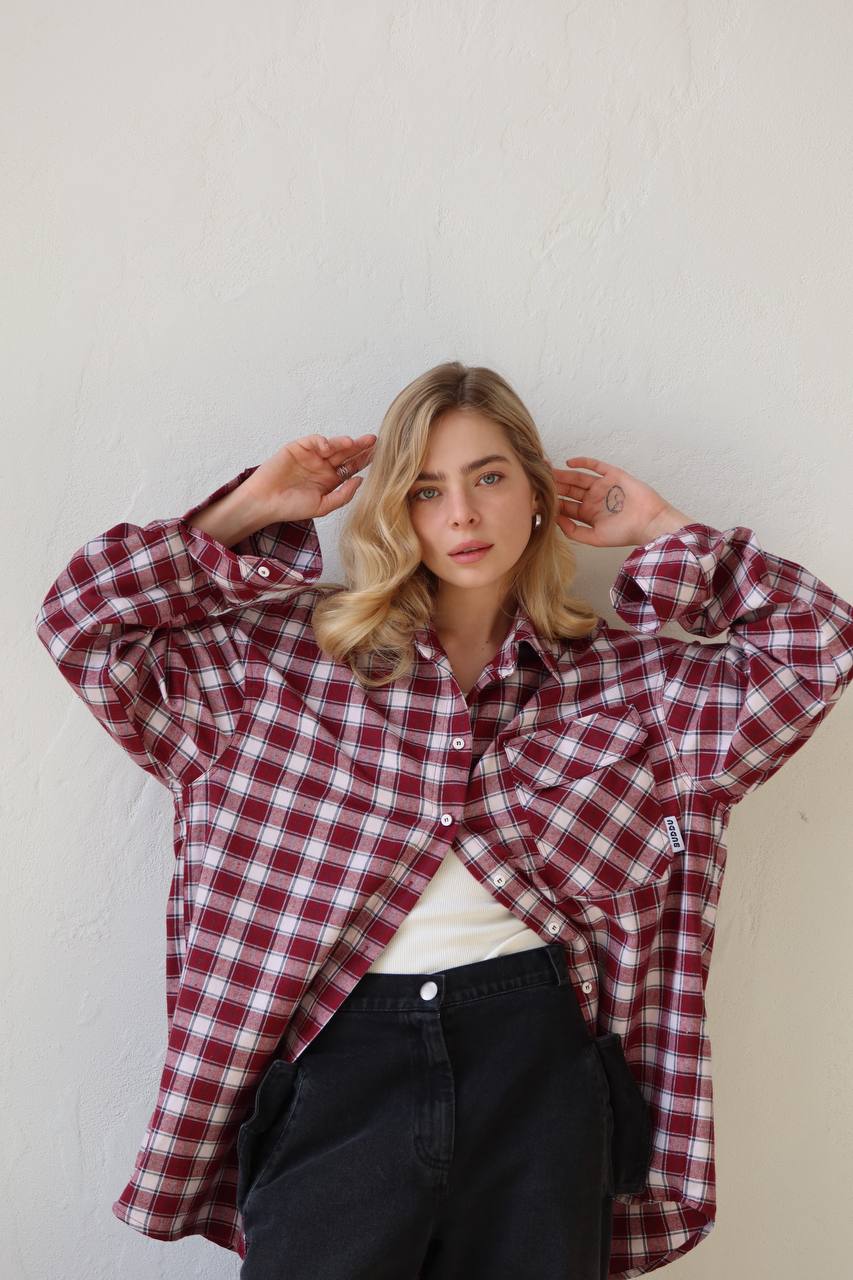 Red checkered shirt