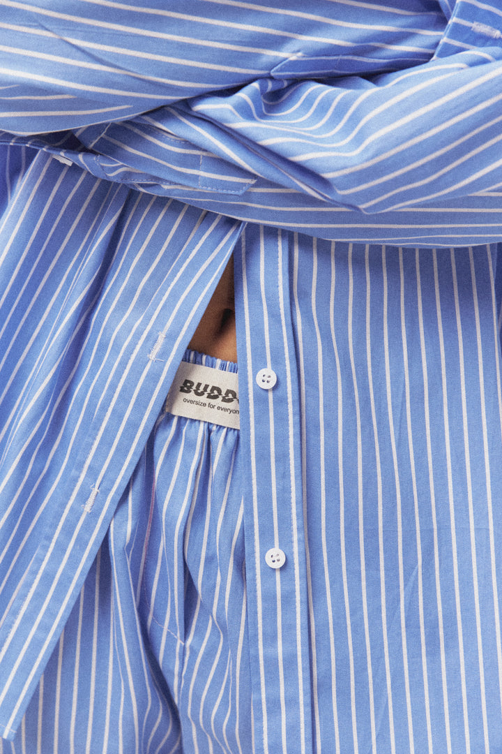 Blue striped shirt