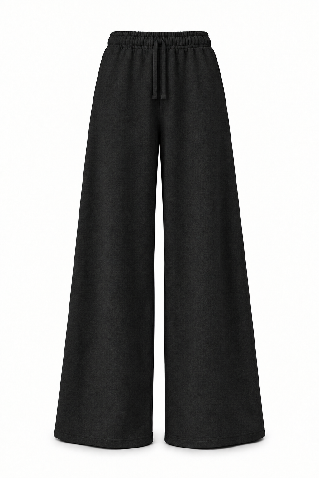 BUDDU 01 WIDE-LEG PANTS - BLACK