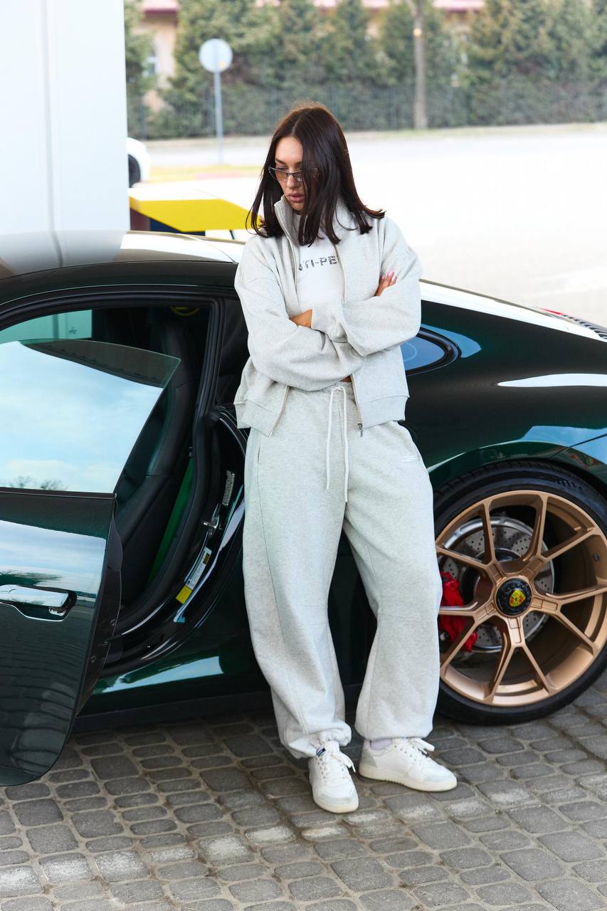 RELAXED TRACK PANTS / GRAY